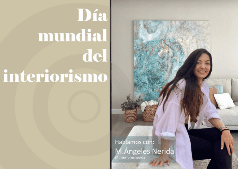 Nérida Diseñadora de Interiores en su estudio.